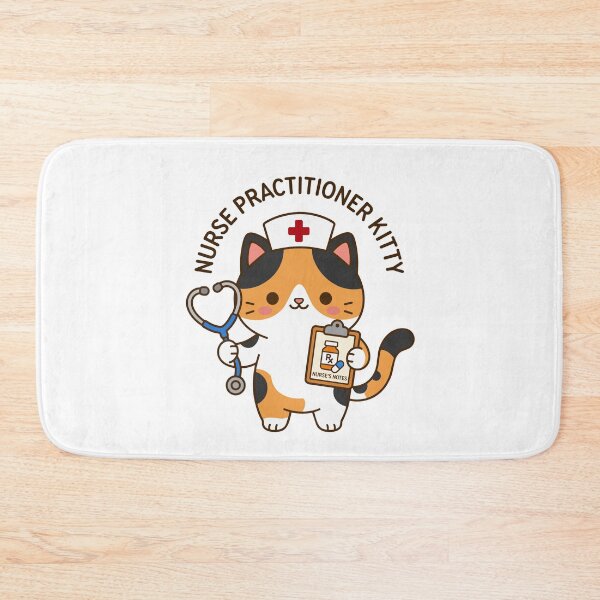 Item preview, Nurse Practitioner Kitty – Cute NP Nurse Cat designed and sold by officinelala.