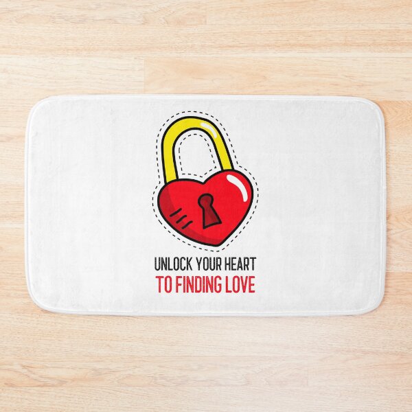Item preview, UNLOCK YOUR HEART TO FINDING LOVE designed and sold by SavvyVacationer.