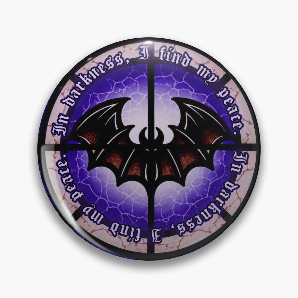 Item preview, Gothic Bat Stained Glass Aesthetic Clock With A Dark Quote designed and sold by SeriouslyArtistical.