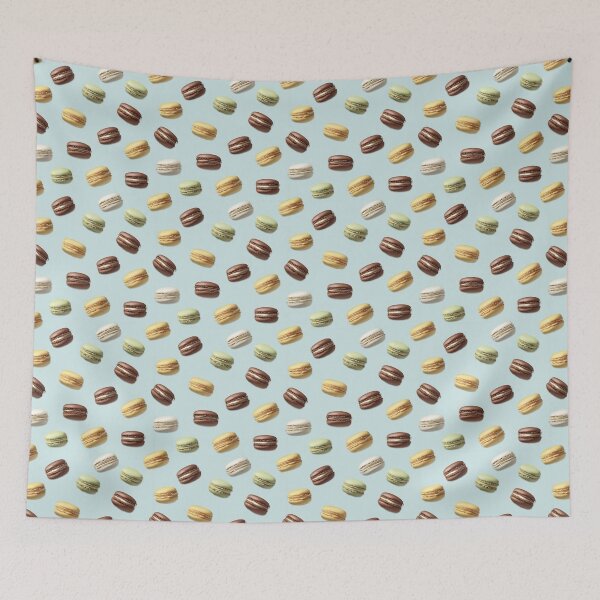 Item preview, Colorful Macaron Pattern French Dessert Lover designed and sold by NicolasGlowArt.