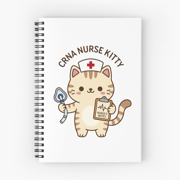 Item preview, CRNA Nurse Kitty – Cute Nurse Anesthetist Cat designed and sold by officinelala.