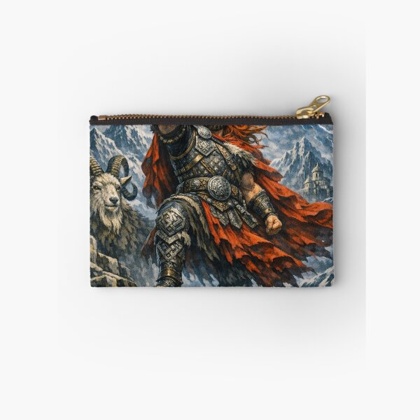 Item preview, The God Thor with his hammer releases powerful lightning into the sky designed and sold by ValhallaFantasy.