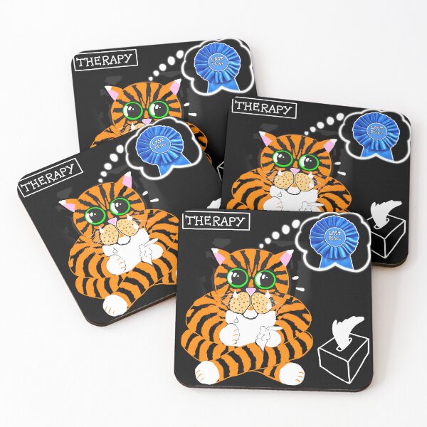 Item preview, POLITOCAT is sad at Therapy by Sarnia de la Maré designed and sold by Tale Teller Club.