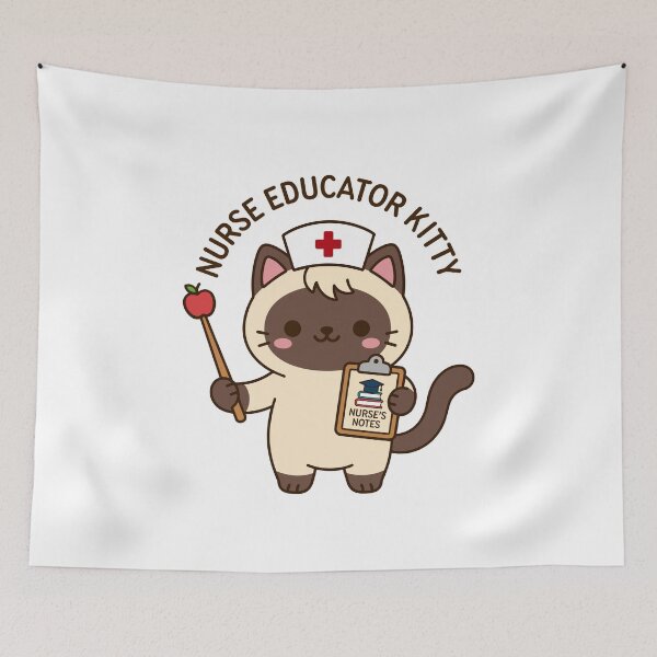 Item preview, Nurse Educator Kitty – Cute Nursing Instructor Cat designed and sold by officinelala.