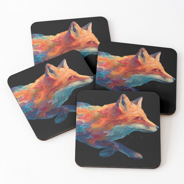 Item preview, Animal Cosmic Fox Dreamlike Celestial Galaxy Colors Aesthetic designed and sold by ART ATTACK ZONE.