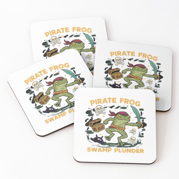 Item preview, Pirate Frog Swamp Plunder – Funny Frog Pirate designed and sold by rawaart1.