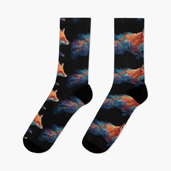 Item preview, Animal Cosmic Fox Dreamlike Celestial Galaxy Colors Aesthetic designed and sold by ART ATTACK ZONE.
