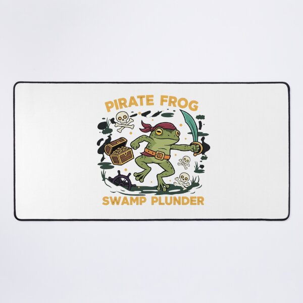 Item preview, Pirate Frog Swamp Plunder – Funny Frog Pirate designed and sold by rawaart1.