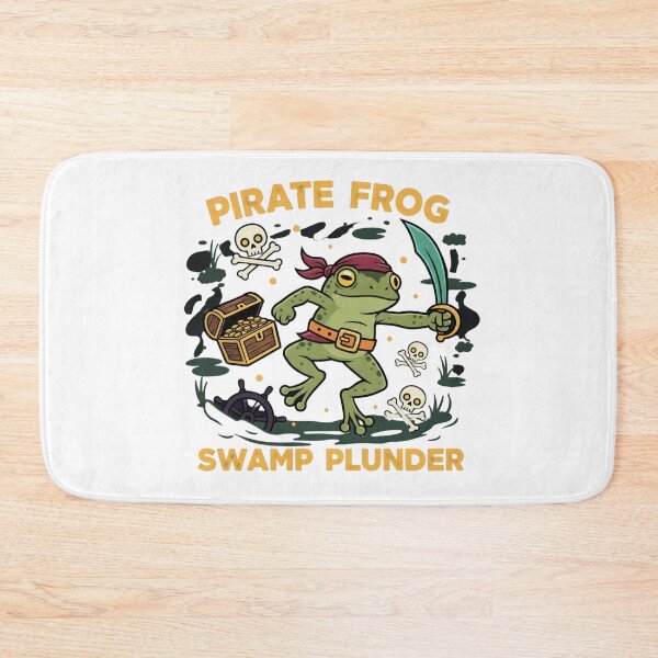 Item preview, Pirate Frog Swamp Plunder – Funny Frog Pirate designed and sold by rawaart1.