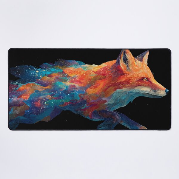 Item preview, Animal Cosmic Fox Dreamlike Celestial Galaxy Colors Aesthetic designed and sold by ART ATTACK ZONE.