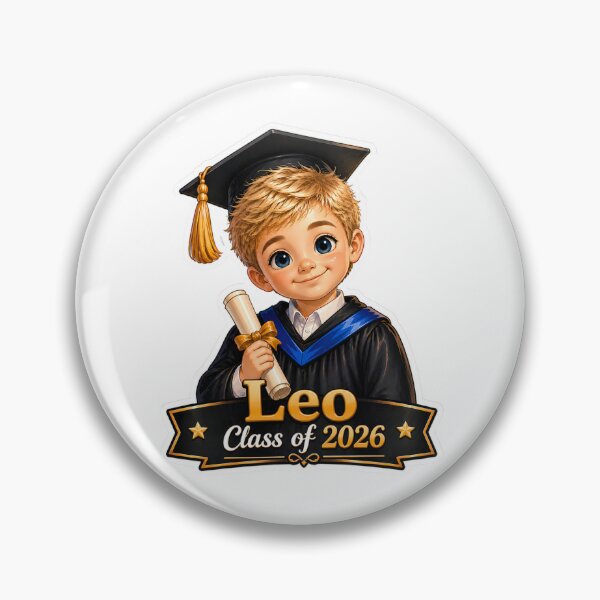 Item preview, Cute Kindergarten Graduation Boy Liam Class of 2026 Sticker designed and sold by JoyPopSticker.