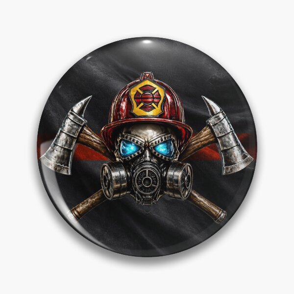 Item preview, Thin Red Line Firefighter Skull Axes Flag Design designed and sold by artistwill.
