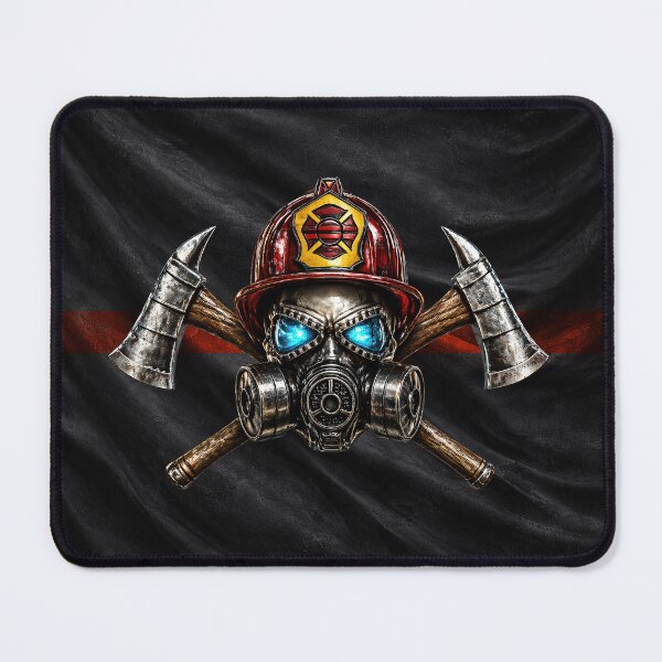 Item preview, Thin Red Line Firefighter Skull Axes Flag Design designed and sold by artistwill.