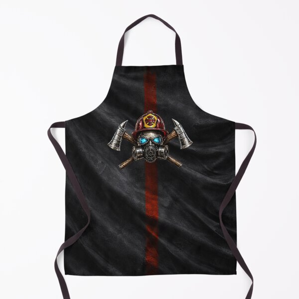 Item preview, Thin Red Line Firefighter Skull Axes Flag Design designed and sold by artistwill.