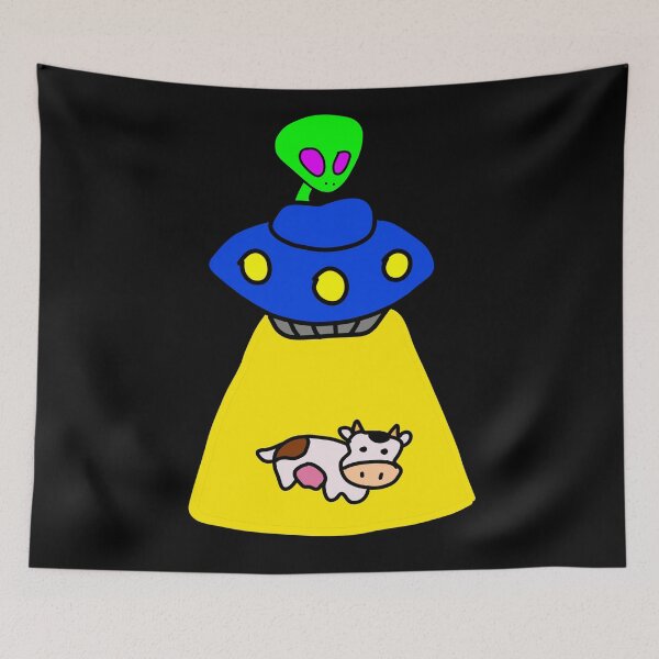 Item preview, Hello Alien Loves Cows designed and sold by Princess Davy's Shop.