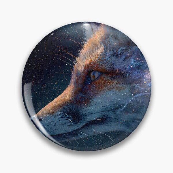 Item preview, True Cosmic Fox Dreamlike Celestial Galaxy Colors Aesthetic designed and sold by ART ATTACK ZONE.