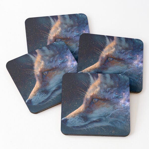 Item preview, True Cosmic Fox Dreamlike Celestial Galaxy Colors Aesthetic designed and sold by ART ATTACK ZONE.