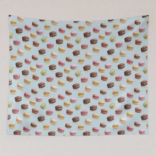Item preview, Sweet Macaron Dessert French Cookie Pattern designed and sold by NicolasGlowArt.