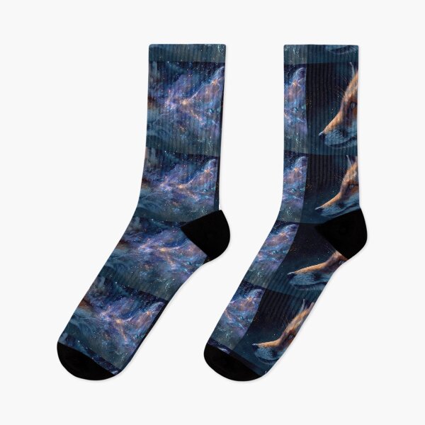 Item preview, True Cosmic Fox Dreamlike Celestial Galaxy Colors Aesthetic designed and sold by ART ATTACK ZONE.