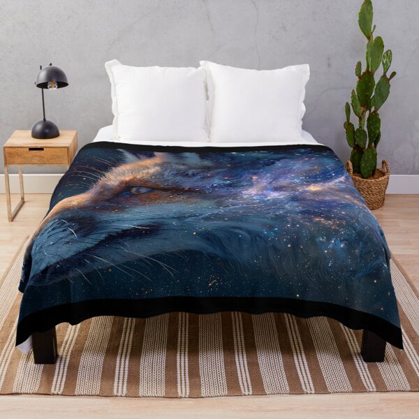 Item preview, True Cosmic Fox Dreamlike Celestial Galaxy Colors Aesthetic designed and sold by ART ATTACK ZONE.