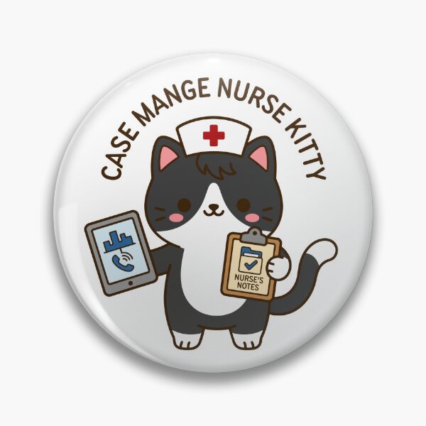 Item preview, Case Manager Nurse Kitty – Cute Case Management Nurse Cat designed and sold by officinelala.