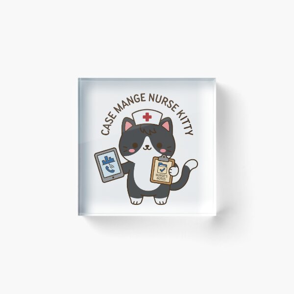 Item preview, Case Manager Nurse Kitty – Cute Case Management Nurse Cat designed and sold by officinelala.