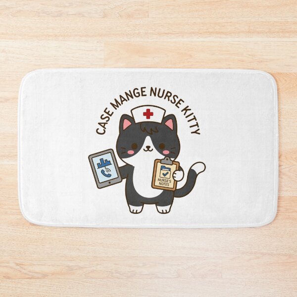 Item preview, Case Manager Nurse Kitty – Cute Case Management Nurse Cat designed and sold by officinelala.