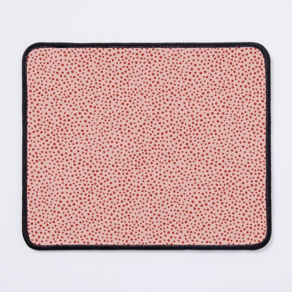 Item preview, Warm red hand-drawn dots on a rose pink background designed and sold by Hanna McCown.
