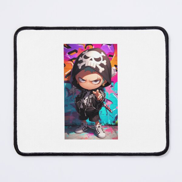 Item preview, Chibi Zoro "Urban Core" - Premium Vinyl Decal designed and sold by Botanica Obscura.