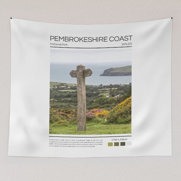 Item preview, Pembrokeshire Coast National Park - Wales  designed and sold by StudioRedKoala.