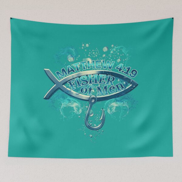 Item preview, Fisher of Men: Ichthys Blue designed and sold by Tripp Art Studio.