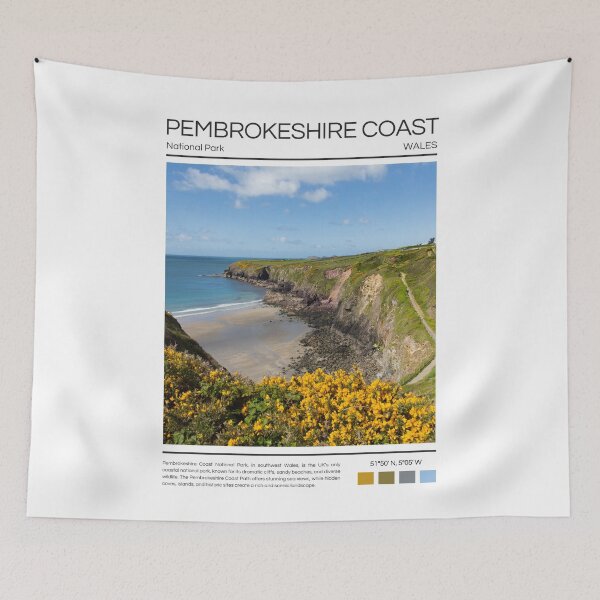 Item preview, Pembrokeshire Coast National Park - Wales  designed and sold by StudioRedKoala.