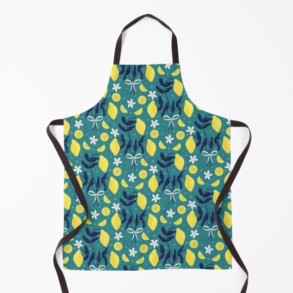 Item preview, Lemon Bouquet in Aqua designed and sold by designsbyklm.