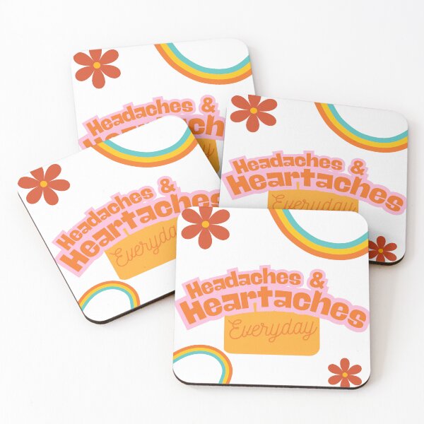 Item preview, Headaches & Heartaches designed and sold by Wobblycat Designs.