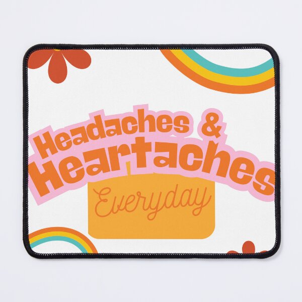 Item preview, Headaches & Heartaches designed and sold by Wobblycat Designs.