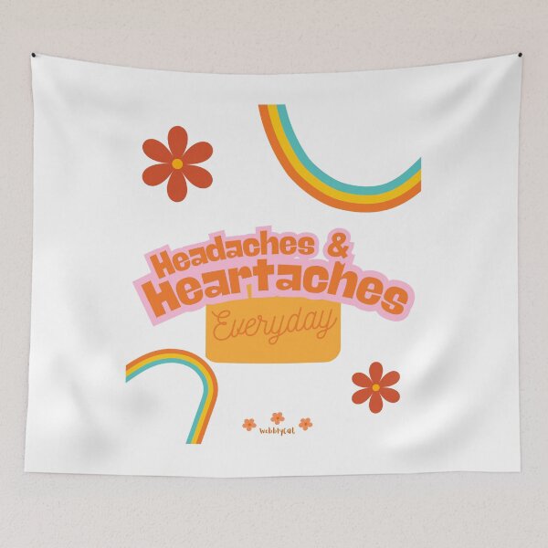 Item preview, Headaches & Heartaches designed and sold by Wobblycat Designs.