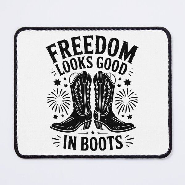Item preview, Freedom Looks Good In Boots designed and sold by theartfulaspie.
