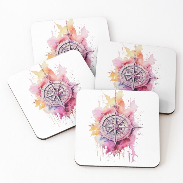 Item preview, compass in realistic pink colors designed and sold by Lellenatavarez.