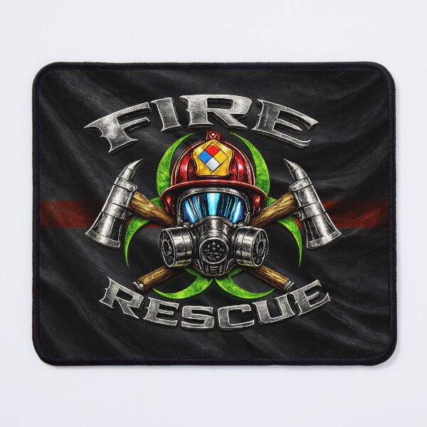 Item preview, Industrial Fire Brigade Hazmat Fire Rescue Skull Design designed and sold by artistwill.