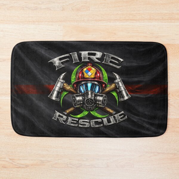 Item preview, Industrial Fire Brigade Hazmat Fire Rescue Skull Design designed and sold by artistwill.