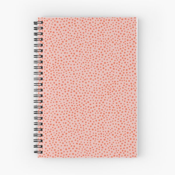 Item preview, Light red hand-drawn dots on a rose pink background designed and sold by Hanna McCown.