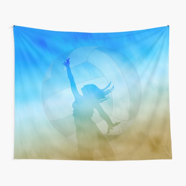 Item preview, girl playing beach volleyball designed and sold by katzdzynes.
