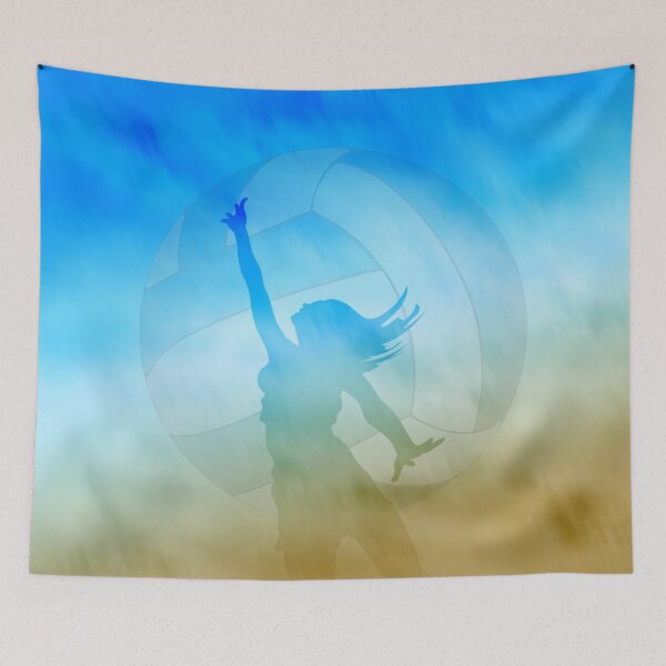 Item preview, girl playing beach volleyball designed and sold by katzdzynes.