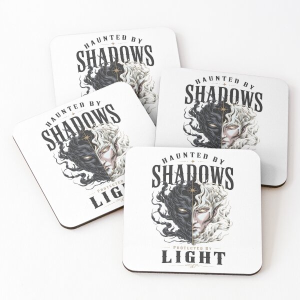 Item preview, Haunted by Shadows Protected by Light – Dark vs Light Fantasy Dual Face Design designed and sold by Snifferius.