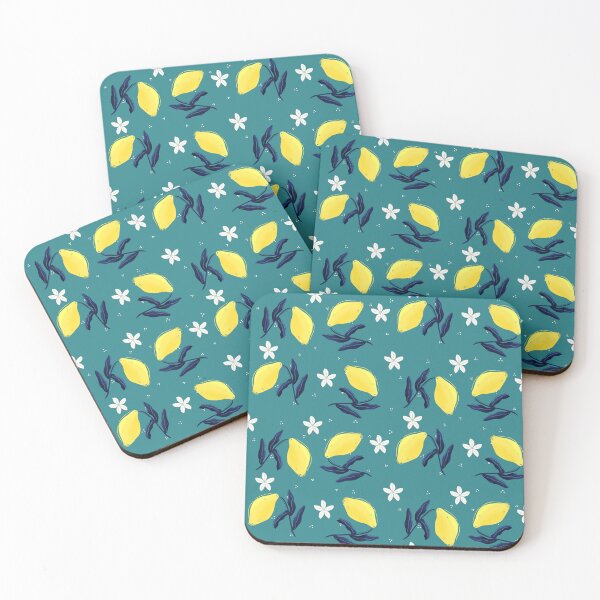 Item preview, Lemon Branch in Aqua designed and sold by designsbyklm.