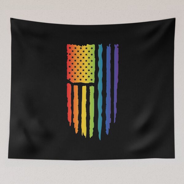 Item preview, LGBTQ Pride Rainbow USA Flag Equality Design designed and sold by WillandWent.