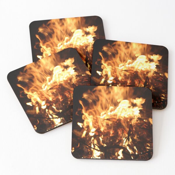 Item preview, Wild Bonfire Flames Dark Fire Photography designed and sold by Dreams Area.
