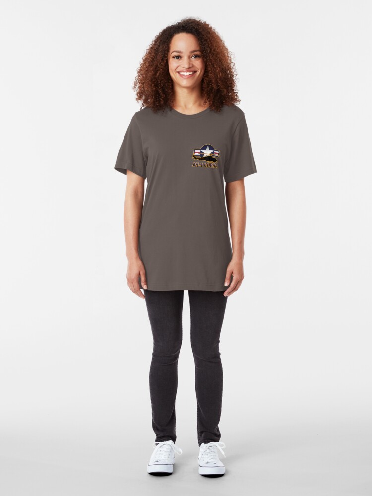 Alternate view of AH-1 Cobra Helicopter Slim Fit T-Shirt