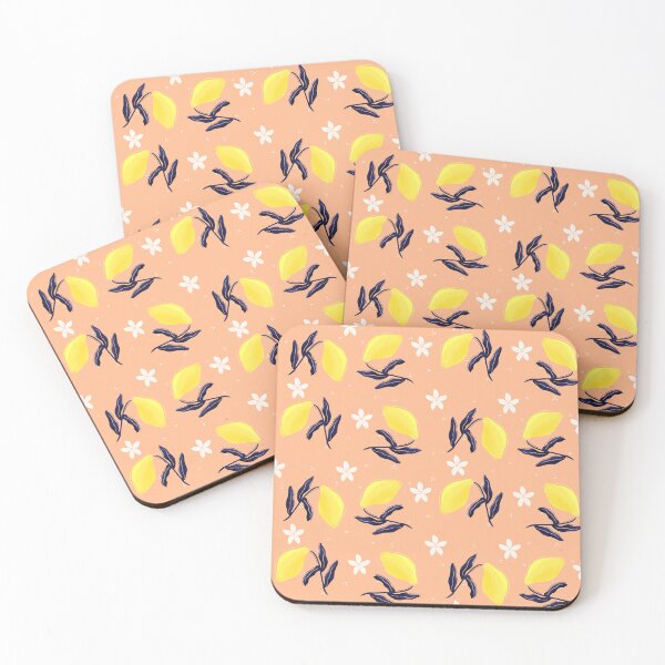 Item preview, Lemon Branch in Peach designed and sold by designsbyklm.