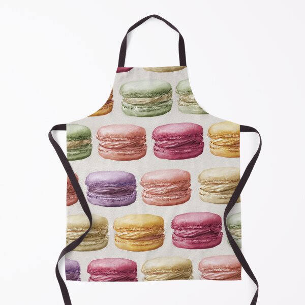 Item preview, Watercolor Macaron French Pastry Dessert Pattern designed and sold by NicolasGlowArt.